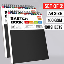 2 x A4 Sketch Pad White Paper