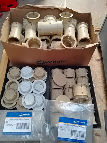 Job lot whale heating duct - lot,