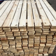 10 Single New Pallet Boards | Kiln Dried |No Nails | ( 1200mm X 15mm X 85mm )