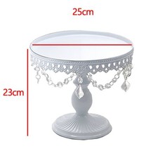 Cake Stand w/ Crystals 8”