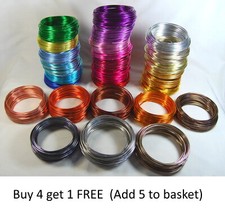 Aluminium Craft Wire All Colours Jewellery Modelling , Beading, Florist Findings
