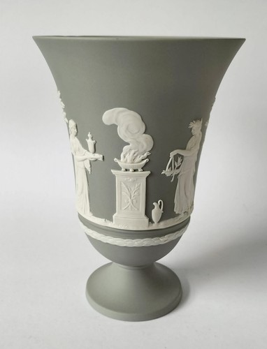 Wedgwood grey jasper vase - grey,