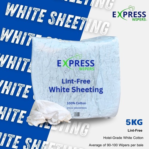 5kg white cotton sheeting - white,