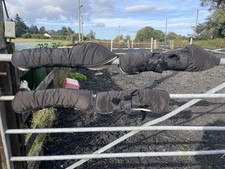 Cob Size Full Set Quality Over Knee and Hock Travel Boots. Fur Lined and Padded