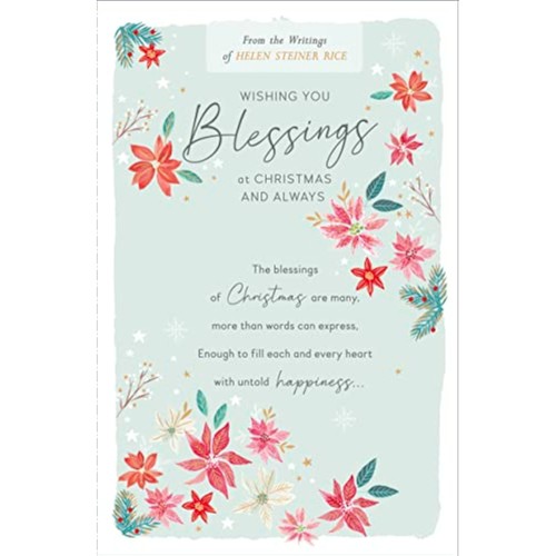Blessings christmas card - blessings,