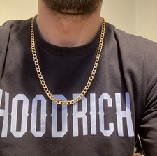 9CT gold curb chain 24” 7mm
