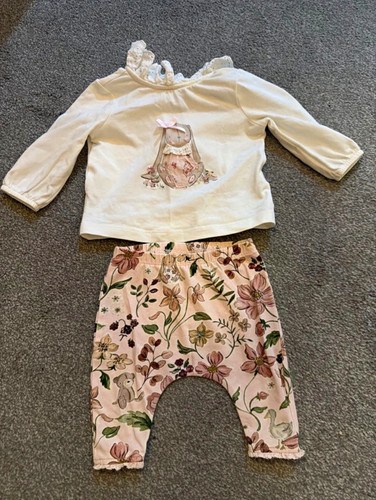 Girls 2pc cream - long, sleeve