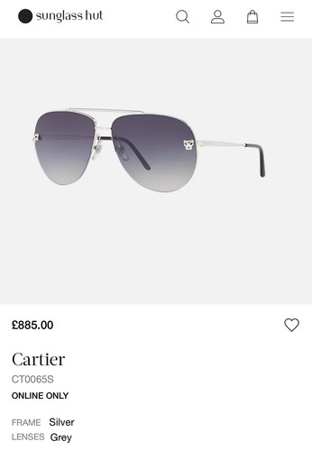 Cartier ct0065s frame silver - ,