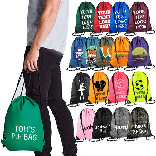 Personalised drawstring bag - personalised,