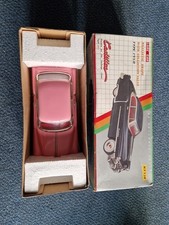 Luxe Friction 1950 Cadillac MF330 Model Car Pink With Box Around 11 Inches Long