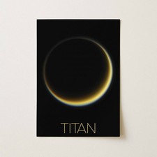 NASA Poster Titan Moon Wall