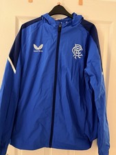 Youth Medium Rangers FC Waterproof Jacket Official Merchandise