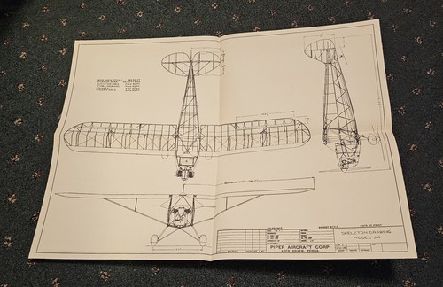 1940s piper cub airplane model - piper,