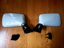 Classic Mini Cooper S Sport Old English White Wing Mirrors Rare MPi Sportspack 