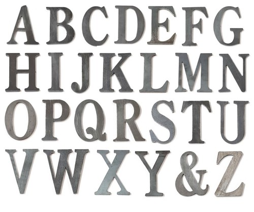 Mild steel letters z - letters, laser