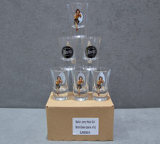 6x Sailor Jerry Rum 'Hula Girl' Shot Glasses In Box Brand New