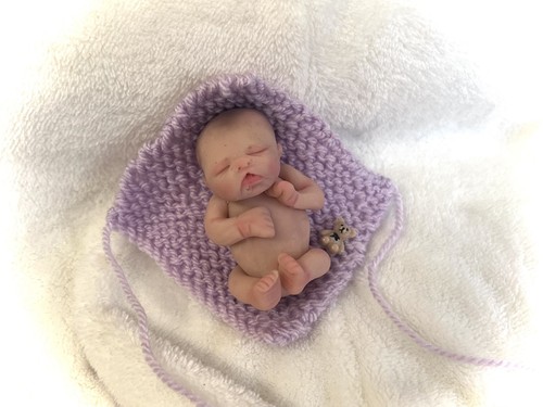 Beautiful polymer clay baby - polymer,