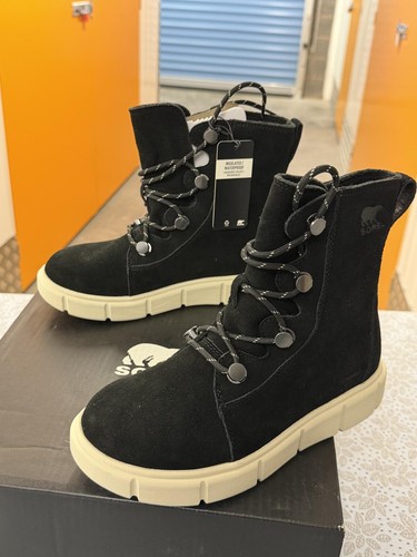 Sorel black suede waterproof - black,