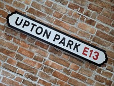 Upton Park Indoor Football London Street Sign West Ham
