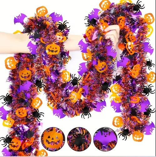 100m halloween tinsel - halloween,