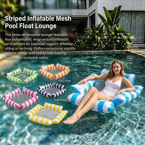 Inflatable pool float - pool, lounge