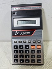 Vintage 1980s Casio Scientific Fx Junior Calculator Made In Japan Working