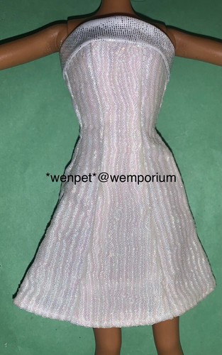 Barbie dress white shimmer - barbie,