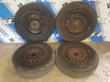 4 x GENUINE 15" VW Golf MK5 Touran Steel Wheels & 195 65 15 Tyres 1K0 601 027 C