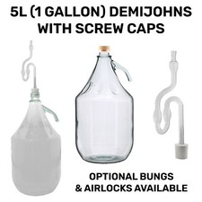 5L Demijohn Carboys Screw
