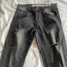 Crosshatch Mens black label Slim Jeans 30w 32L 