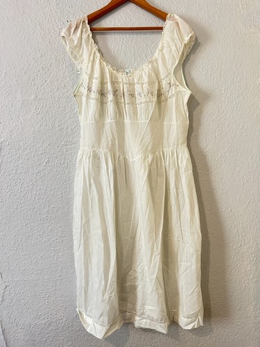 Vtg womens white sheer - vtg, l