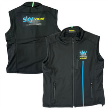 Team Sky Men's Gilet (Size 3XL) MotoGP Black Racing Jacket Gilet - New