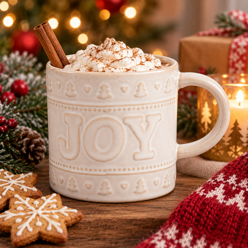 Christmas white mug f - white, f&f