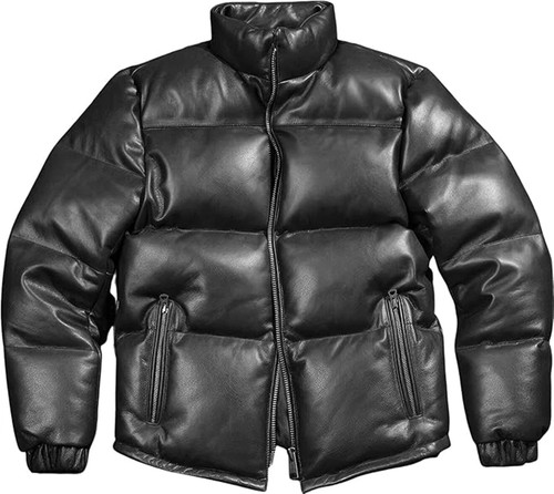 Men handmade black - black, leather