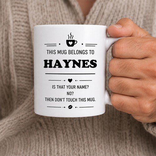 Funny haynes mug personalised - funny,