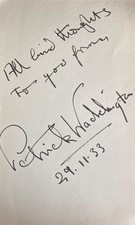 PATRICK WADDINGTON DADS ARMY THE BRIGADIER plus PHOTO SIGNED AUTOGRAPH POW#99