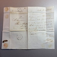 Postal History Entire Cover/Letter FENNY - STONY STRATFORD 1838 DE PLUG INVERTED