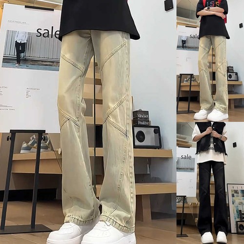 Men flare pants high - pants, street