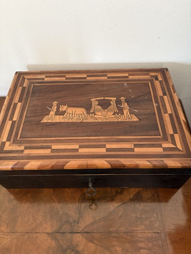 Antique madeira marquetry - antique,