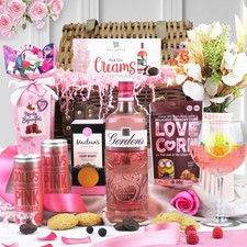 Pink gin indulgence - gin, hamper