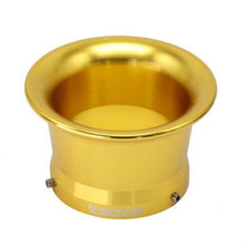 1 x CAFE RACER BILLET ALLOY BELLMOUTH VELOCITY INTAKE TRUMPET 50mm /  45mm GOLD