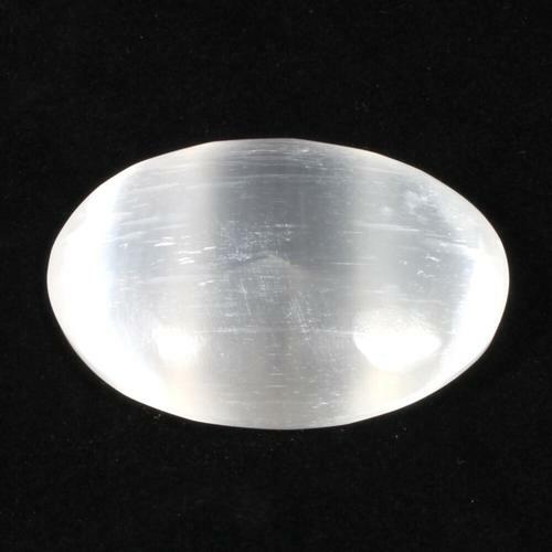White selenite palm - selenite, stone