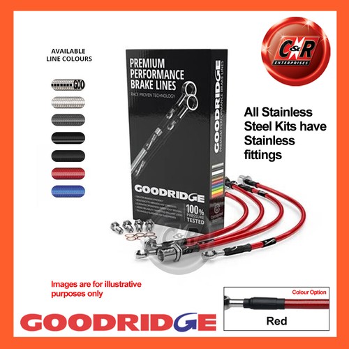 Goodridge stl red brake hoses - stl,