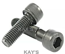 M10 10mmØ CAP SCREWS ALLEN SOCKET HEAD BOLTS SELF COLOUR BLACK HIGH TENSILE 12.9