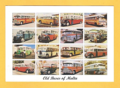 Large bus postcard old buses - ~,