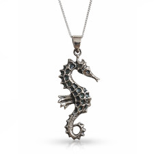 Seahorse Pendant Necklace 925