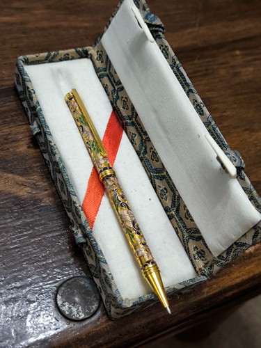 Vintage cloisonné ballpoint - cloisonné,