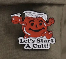 Let's Start A Cult pin -