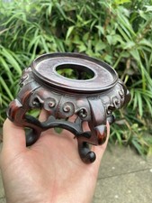 Chinese Hand Carved Wooden Stand For Vase