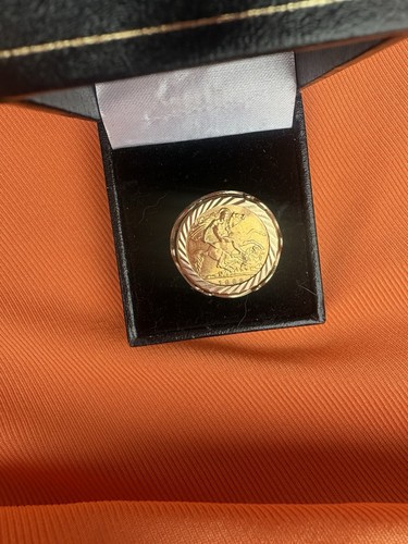 Mens sovereign ring - sovereign, 22ct